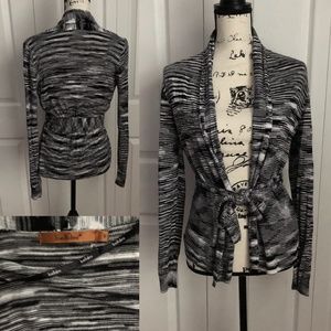 Belldini SmallTie Waist Belt Open Cardigan EUC